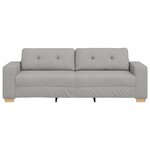 Canapé 3 places vidaXL Gris nuage 180 cm Tissu