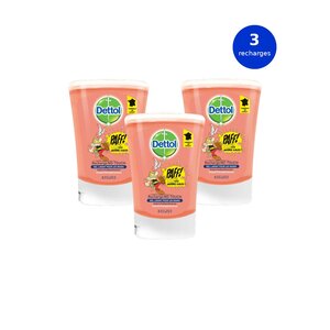Pack No Touch Recharges Savon Liquide - Parfum Pamplemousse - Action Antibactérienne -... DETTOL