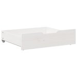 vidaXL Tiroirs sous le lit 2 Pièces blanc 65x55x17 cm bois de pin massif