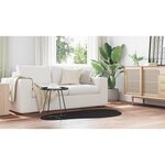 vidaXL Tapis HUARTE Noir 80 x 150 cm Polyester