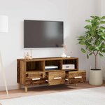 vidaXL Meuble TV Bois ancien 102 x 36 x 50 cm Bois d'ingénierie