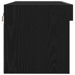 vidaXL Meuble TV 2 Pièces Chêne noir 80 x 30 x 30 cm Bois d'ingénierie