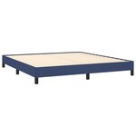 vidaXL Cadre de lit sans matelas bleu 160x200 cm tissu