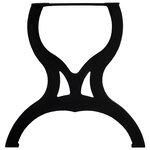 vidaXL Pied de table de salle à manger 2 Pièces Cadre en X Fonte