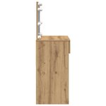 vidaXL Coiffeuse chêne artisanal 100 x 40 x 120 cm Bois d'ingénierie