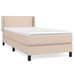 vidaXL Sommier à lattes de lit avec matelas Cappuccino 80x200 cm