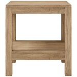 vidaXL Table d'appoint de salle de bain 45x35x45cm bois de teck solide