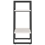 vidaXL Bibliothèque à 2 niveaux Blanc 40x30x70 cm Bois de pin massif