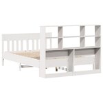 vidaXL Cadre de lit sans matelas blanc 160x200 cm bois de pin massif