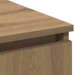 vidaXL Meuble TV avec LED chêne artisanal 180 x 38 x 49 cm