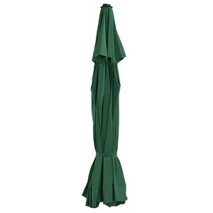 vidaXL Tissu de remplacement pour parasol d'extérieur Vert 515 cm