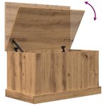 vidaXL Boîtes de rangement chêne artisanal 70x40x38 cm bois ingénierie