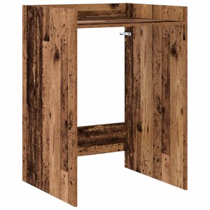 vidaXL Armoire pour machine à laver Bois ancien 67 5 x 62 x 97 cm