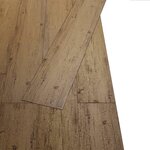 vidaXL Dalles de plancher PVC autoadhésif 5 21 m² 2 mm marron noyer