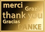 Pièce de monnaie en Or 3000 Francs g 0.031 (1/1000 oz) Millésime 2025 Gold Gift THANK YOU 1/1000