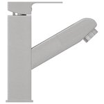 vidaXL Robinet de lavabo rétractable de bain Argenté 157x172 mm