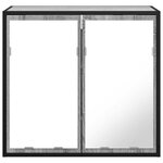 vidaXL Armoire à miroir de salle de bain sonoma gris bois d’ingénierie