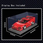 Mould King 27038 - F40 Voiture de sport avec vitrine de présentation