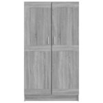 vidaXL Bibliothèque Sonoma gris 82 5x30 5x150 cm Bois d'ingénierie