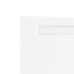 Tête de lit design simple blanc pur 180 cm en simili cuir