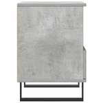 vidaXL Table de chevet gris béton 40x35x50 cm bois d’ingénierie