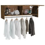 vidaXL Garde-robe Chêne fumé 100x32 5x35 cm Bois d'ingénierie