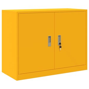 vidaXL Armoire de rangement Jaune moutarde 90 x 40 x 70 cm Acier