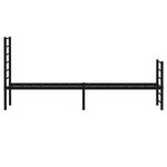 vidaXL Cadre de lit métal sans matelas avec pied de lit noir 80x200 cm