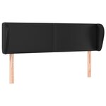 vidaXL Tête de lit avec oreilles Gris 147x23x78/88 cm Similicuir