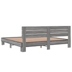 vidaXL Cadre de lit sans matelas sonoma gris 200x200 cm