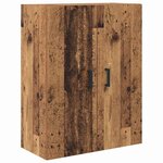 vidaXL Haut Armoire Bois Ancien 69 5 x 34 x 180 cm Bois d'ingénierie