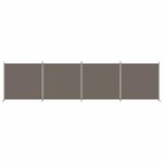 vidaXL Cloison de séparation 4 panneaux Anthracite 698x180 cm Tissu