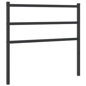 vidaXL Tête de lit métal noir 107 cm