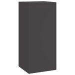 vidaXL Supports pour plantes 3 Pièces Noir 24 x 24 x 75 cm Acier