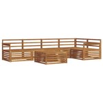 vidaXL Ensemble de canapés d'extérieur 6 pc Naturel