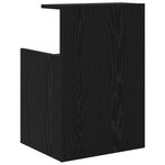 vidaXL Tables de chevet 2 Pièces Chêne noir 40x35x60 cm Bois d'ingénierie