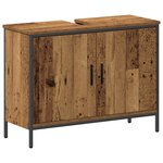 vidaXL Ensemble de meubles de salle de bain 4 pièces Bois ancien Bois récupéré