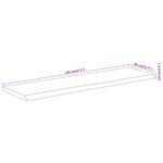 vidaXL Dessus de table 120x40x3 8 cm rectangulaire bois massif acacia