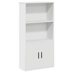 vidaXL Bibliothèque blanc 60x24x120 cm bois d'ingénierie