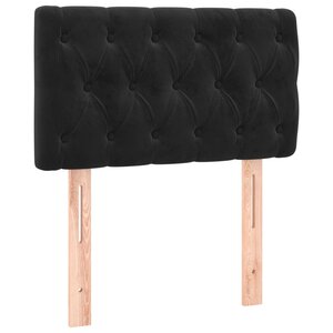 vidaXL Tête de lit Noir 80x7x78/88 cm Velours