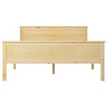 vidaXL Cadre de lit Bois de pin massif 120x200 cm