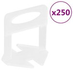 vidaXL Clips de nivellement de carreaux 250 Pièces 3 mm