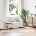 vidaXL Tapis de surface HUARTE Beige 160 x 230 cm Polyester