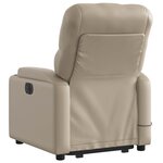 vidaXL Fauteuil inclinable de massage Cappuccino Similicuir