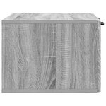 vidaXL Meuble TV mural Sonoma gris 59 5 x 41 x 30 cm Bois d'ingénierie