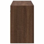 vidaXL Armoire murale de bain chêne marron 100x25x40cm bois ingénierie
