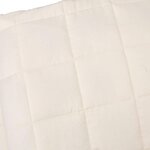 vidaXL Couverture lestée Crème clair 220x260 cm 15 kg Tissu