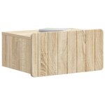 vidaXL Cabinet de chevet mural Chêne Sonoma 49 x 34 5 x 24 cm