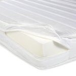 Lit rembourré avec matelas 120x200 Sommier à lattes