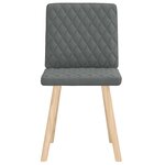 vidaXL Chaises à manger lot de 2 gris foncé tissu